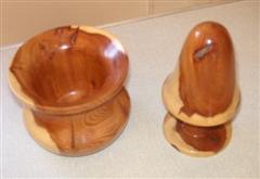 Nick's winning Yew pieces